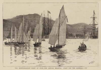A Földközi-tengeri Flotta Sigriben, az Éves Regatta, az Admiral